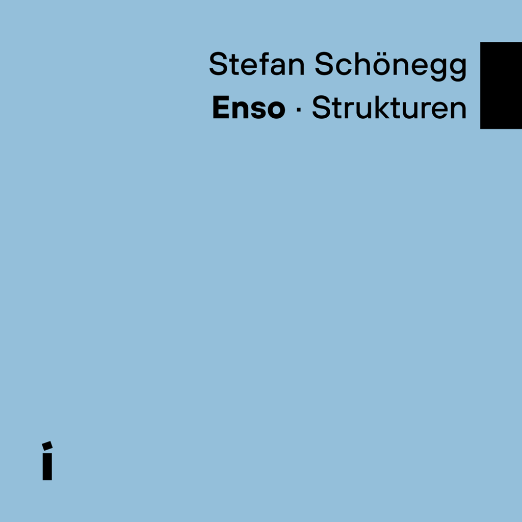 Coverpicture of the LP "Stefan Schönegg - Enso: Strukturen" in blue